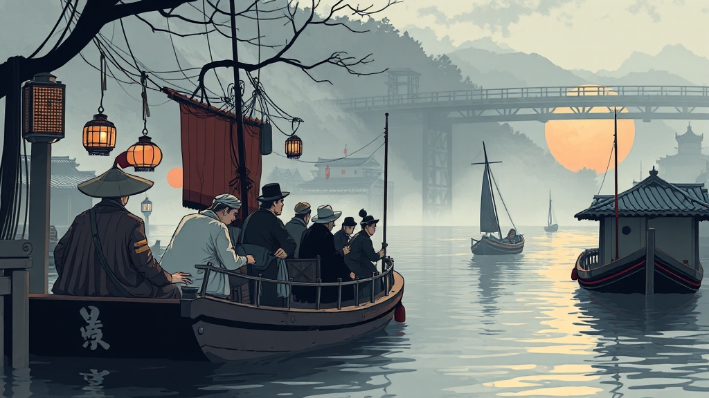 탁류 제목의 의미 (illustration 스타일)