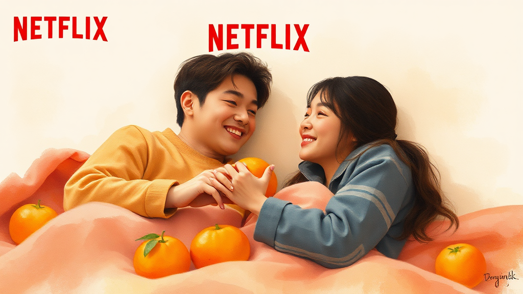 장르별 넷플릭스 추천 드라마 (watercolor 스타일)