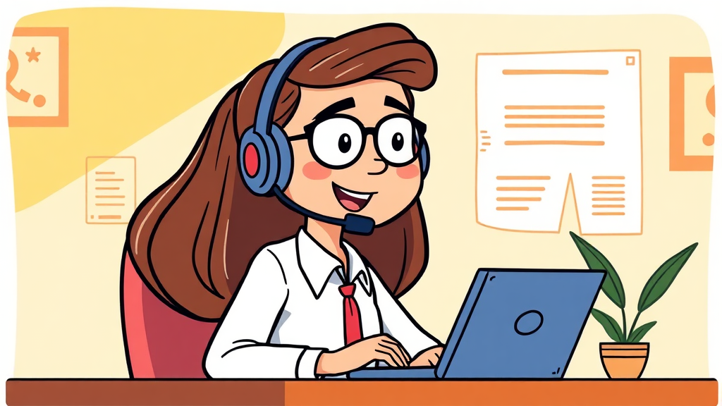 주요 상담 업무 안내 (cartoon 스타일)