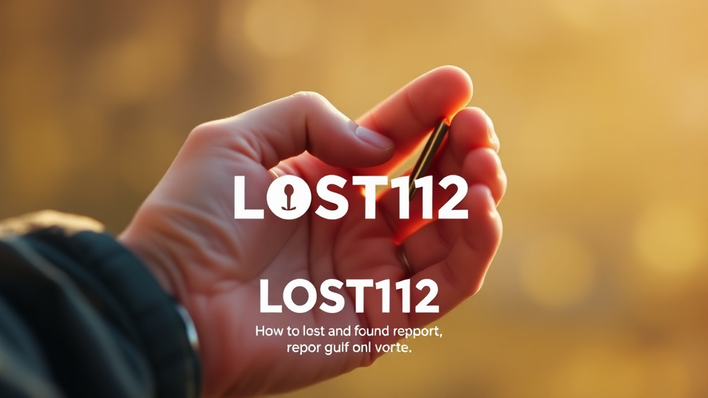 온라인 분실물 신고 방법 (realistic 스타일)