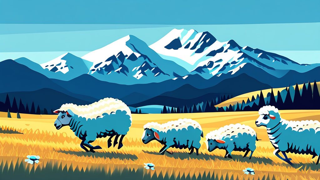 동물과 함께하는 가족 나들이: 모두가 즐거운 시간 (illustration 스타일)