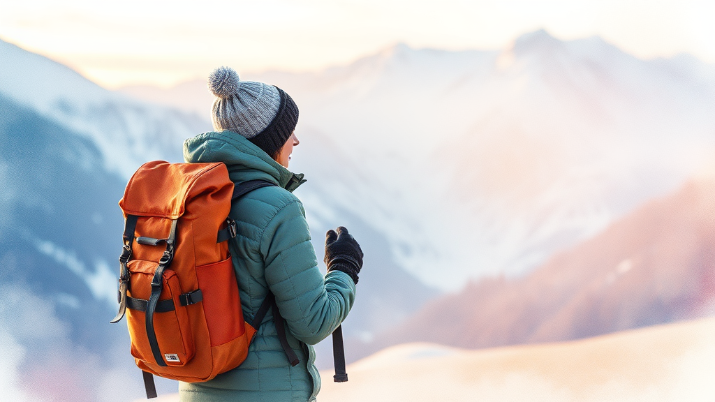 겨울 여행 준비: 꿀팁 & 필수템 (watercolor 스타일)