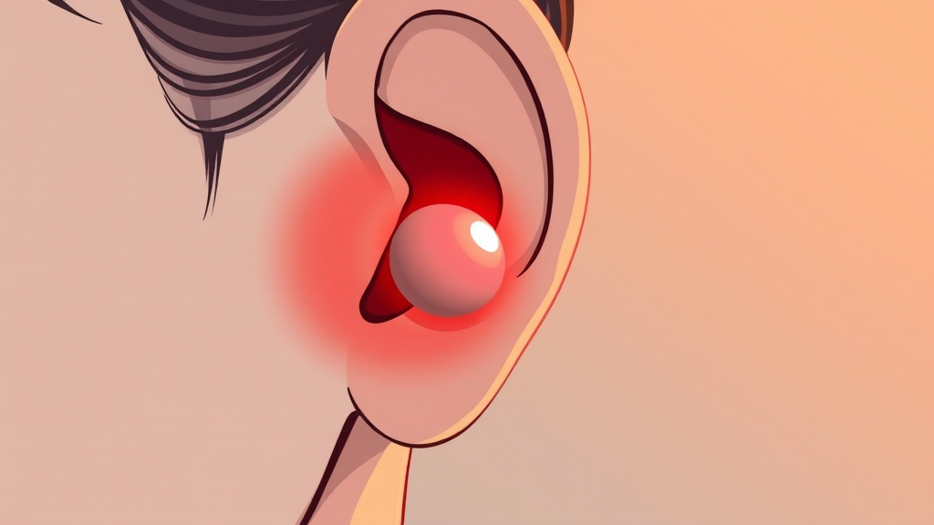 귓볼 피지낭종, 원인은? (cartoon 스타일)