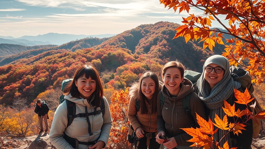 전국 단풍 명산 정보 (realistic 스타일)