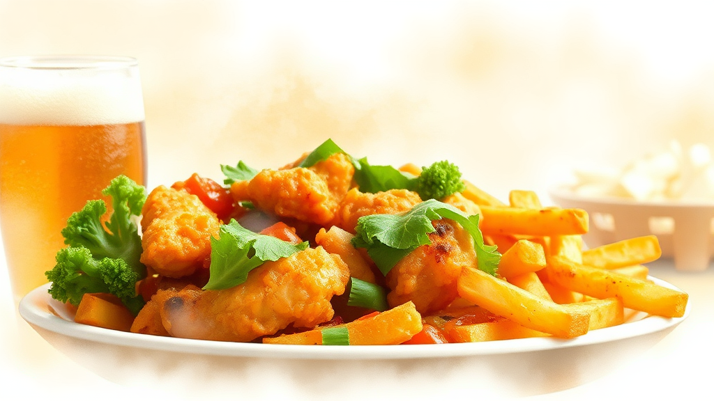 아자자야채치킨, 왜 특별할까? (watercolor 스타일)