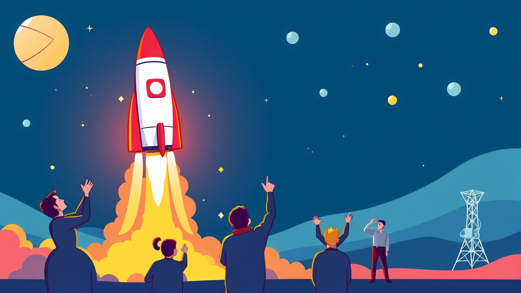 로켓랩 투자 시 고려해야 할 리스크와 체크포인트 (cartoon 스타일)