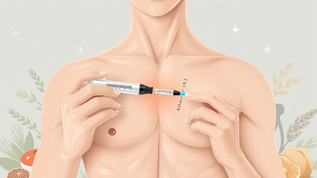위고비 주사, 어떻게 사용하나요? (illustration 스타일)
