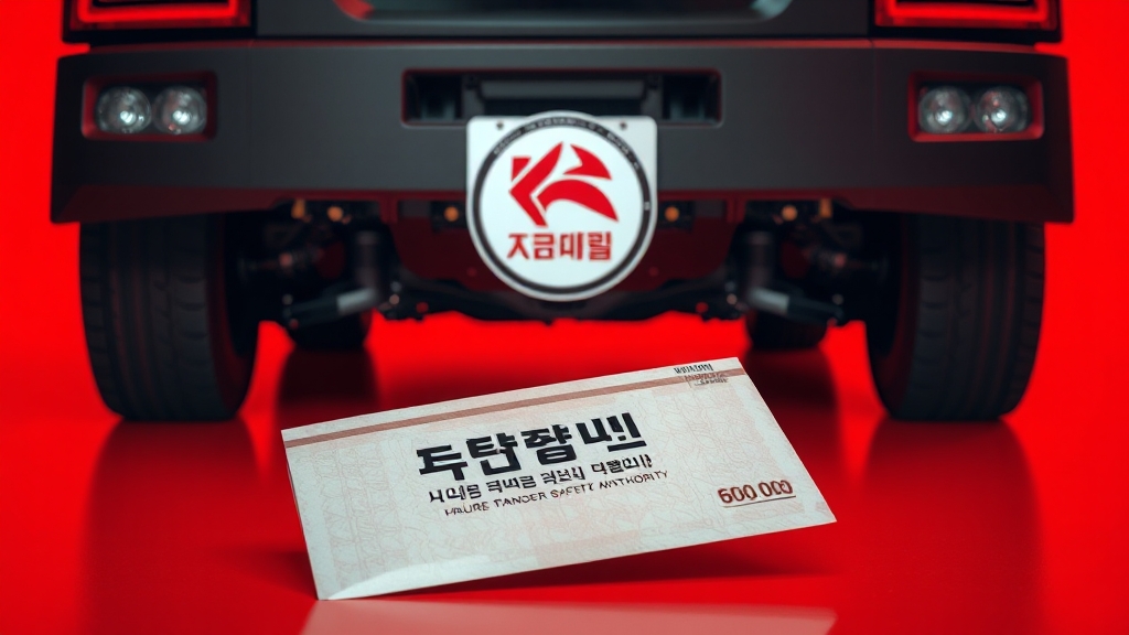 검사 결과 확인과 과태료 (realistic 스타일)