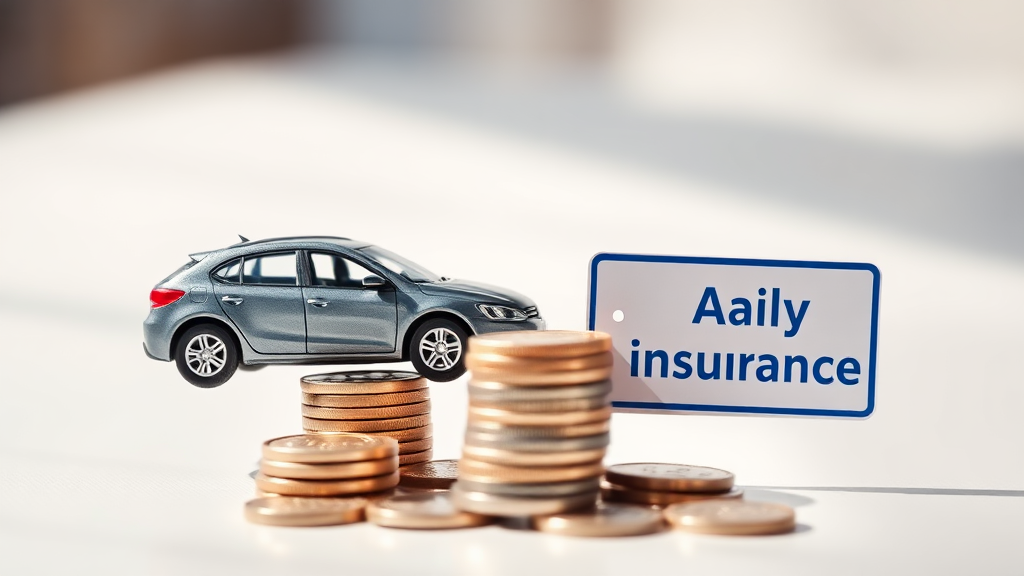 렌터카 이용 시 하루보험 활용법 (realistic 스타일)