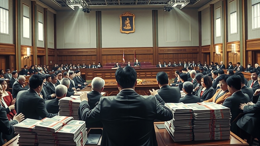 국회 상황은? (realistic 스타일)