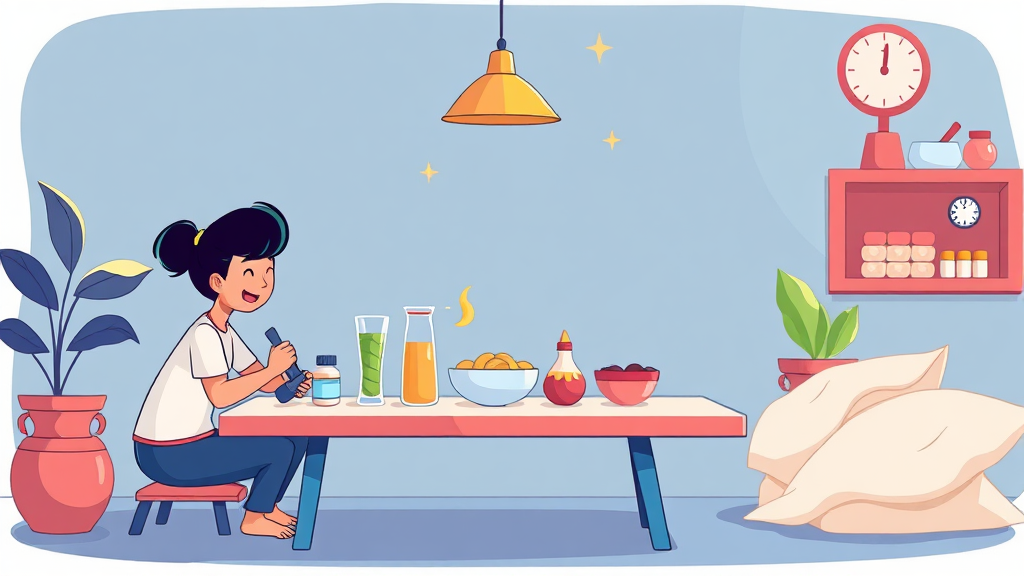 효과 극대화 습관 (cartoon 스타일)