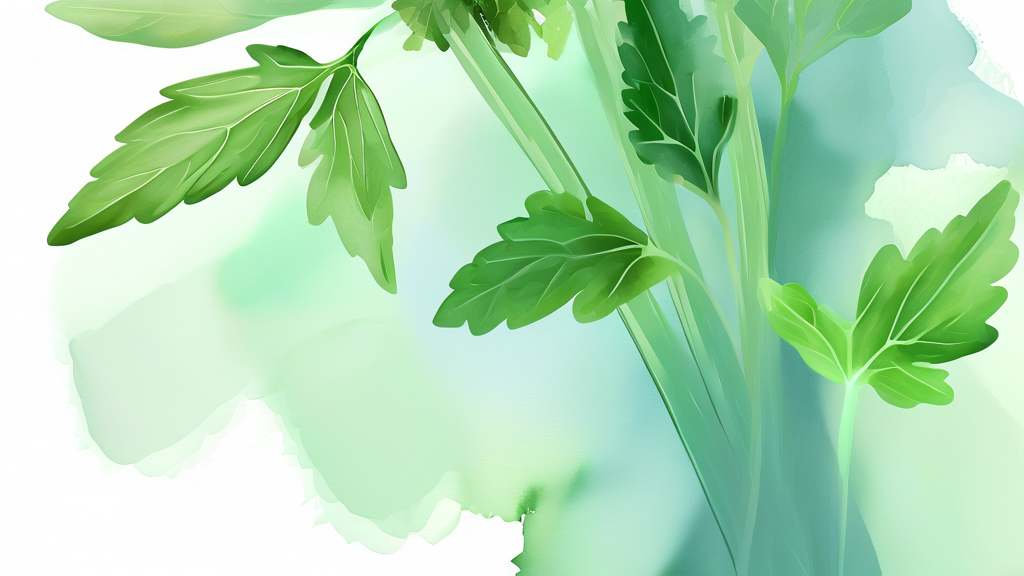 미나리 섭취 시 주의사항: 안전하게 먹는 방법 (watercolor 스타일)