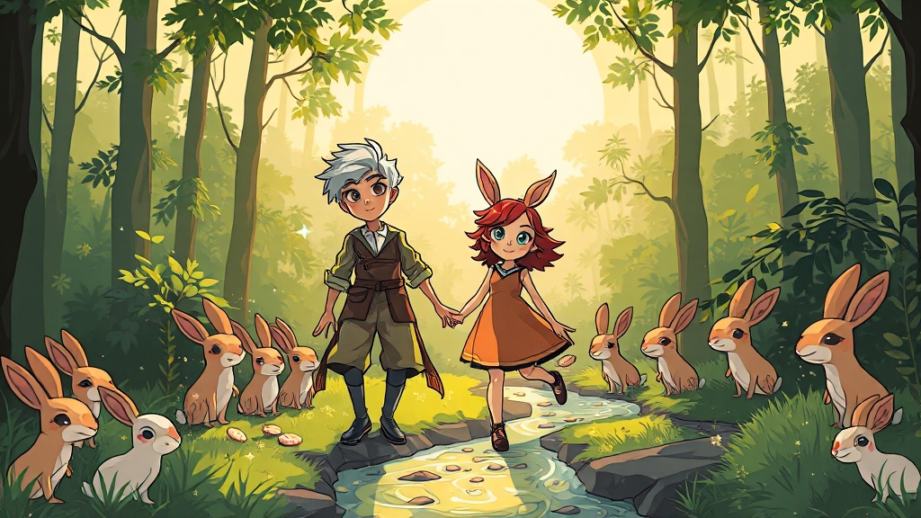 렌 스토리 및 배경 (cartoon 스타일)