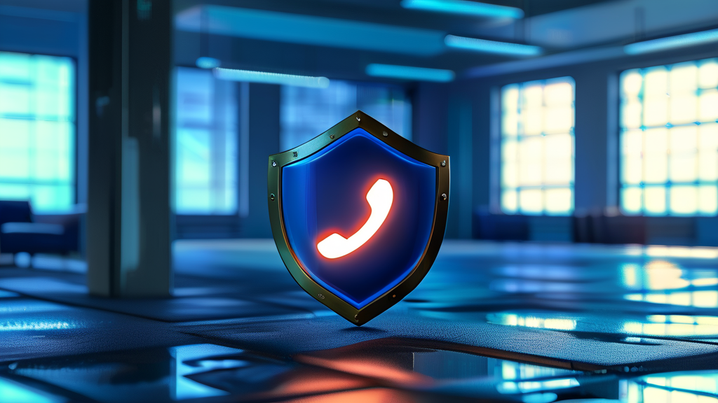 스팸 전화로부터 안전한 통화 습관 만들기 (realistic 스타일)