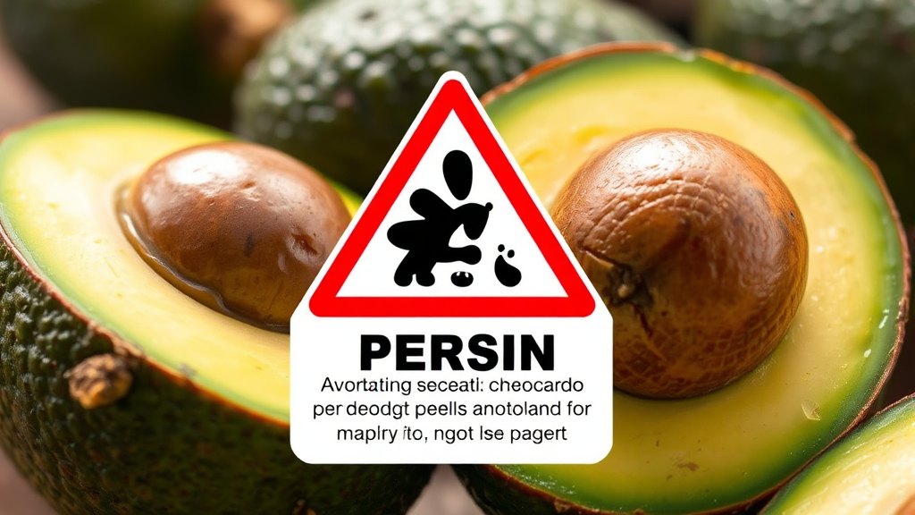아보카도, 씨앗과 껍질은 왜 먹으면 안 될까요? (realistic 스타일)