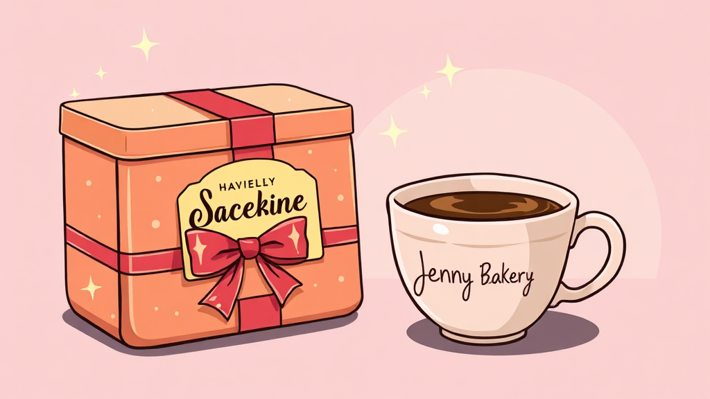 제니쿠키 선물 활용법 (cartoon 스타일)