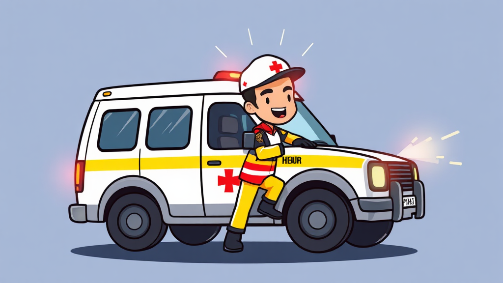 긴급출동 서비스 범위 (cartoon 스타일)