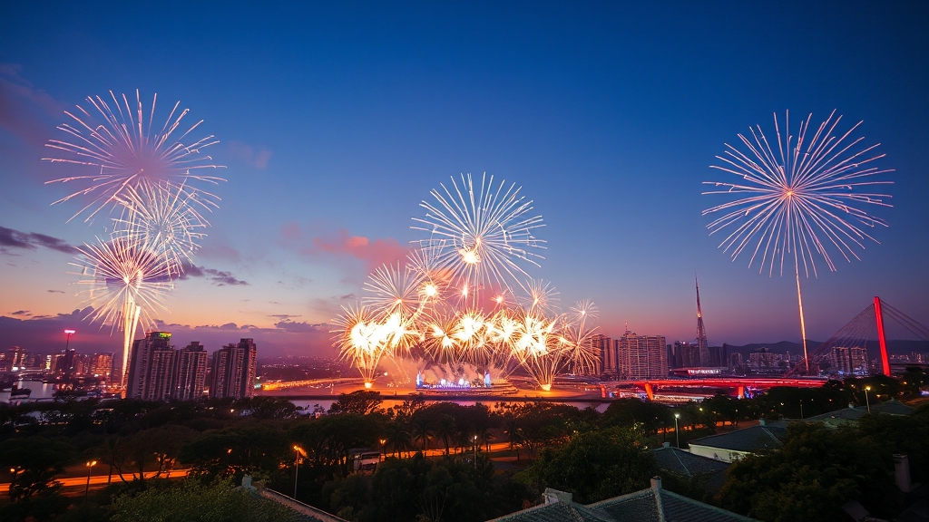 2025 불꽃축제 개요 (realistic 스타일)