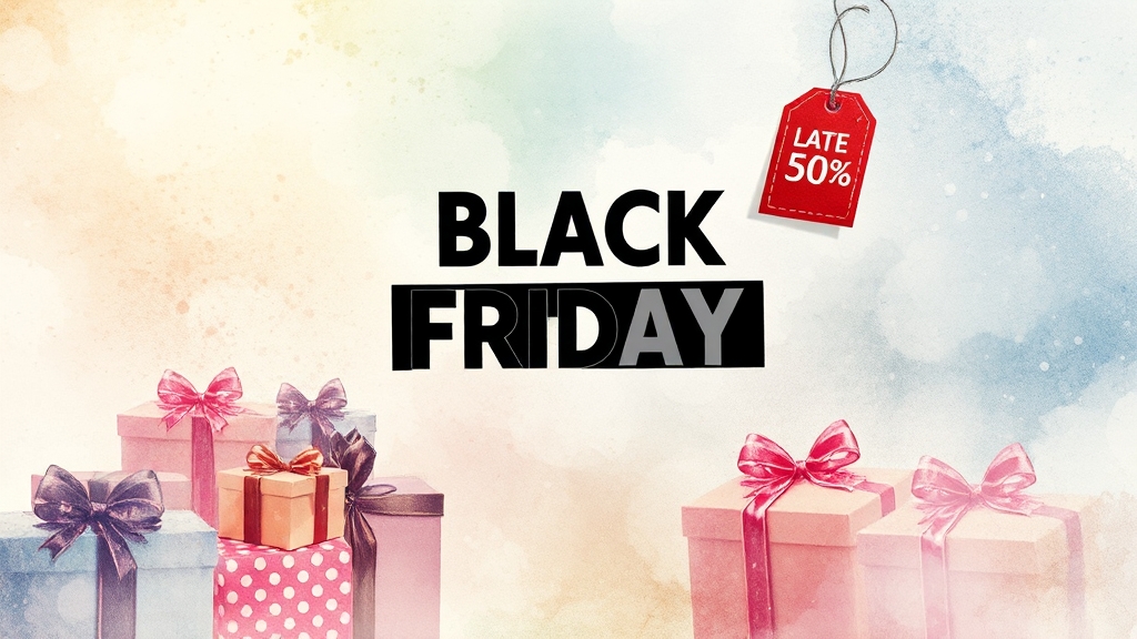 블랙프라이데이, 왜 중요할까요? (watercolor 스타일)