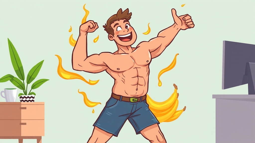 남재현 다이어트 선택 이유 (cartoon 스타일)