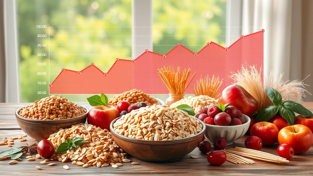 당뇨 쌀 종류별 선택 가이드 (realistic 스타일)