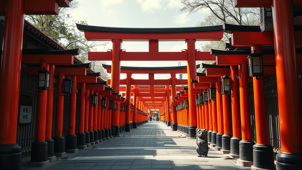 교토 버스투어, 어디를 갈까? (realistic 스타일)