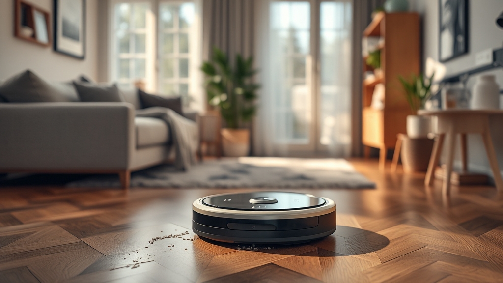 로봇청소기 선택: 우리 집에 맞는 모델 찾기 (realistic 스타일)