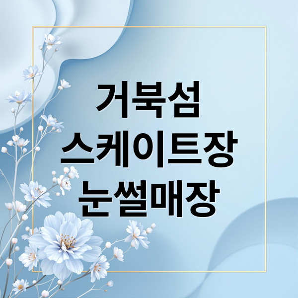 거북섬
스케이트장
눈썰매장 (시흥 거북섬 스케이트장 눈썰매장 준비물)