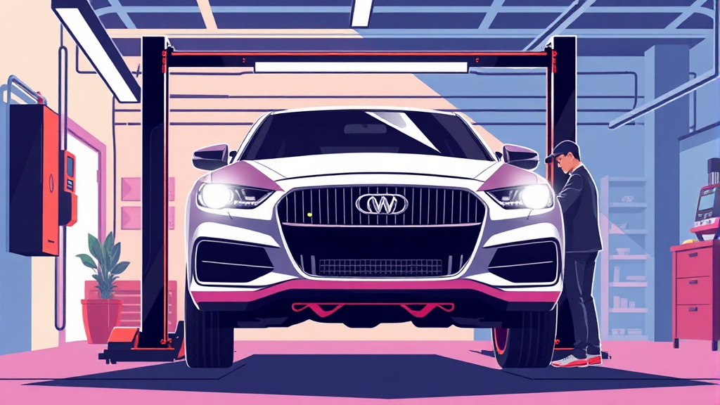 AS 접수부터 정비 서비스까지 (illustration 스타일)