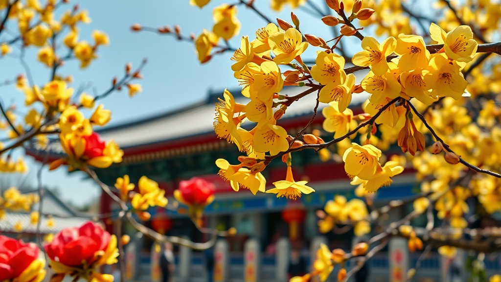 3월, 봄의 시작을 알리는 전라북도 축제 (realistic 스타일)