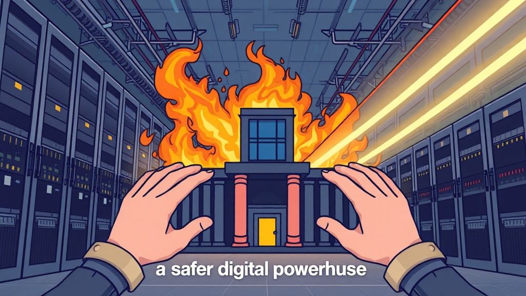 결론: 더 안전한 디지털 강국으로 (illustration 스타일)