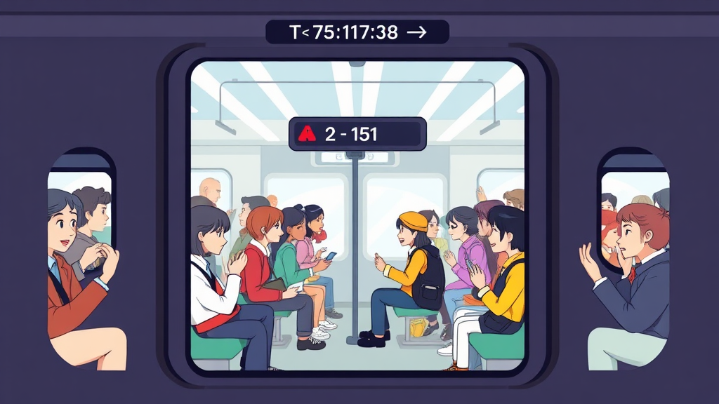 1호선 급행 vs 일반 열차, 무엇이 다를까? (cartoon 스타일)