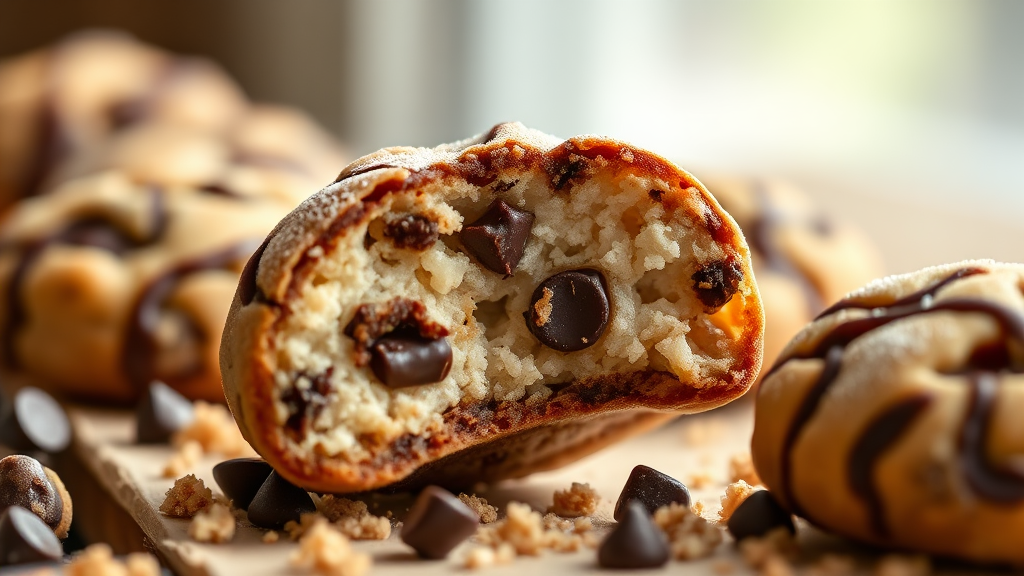 허쫀쿠의 매력적인 식감 탐구 (realistic 스타일)