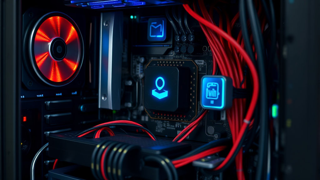 장치 관리자를 활용한 수동 드라이버 설치 및 업데이트 (realistic 스타일)