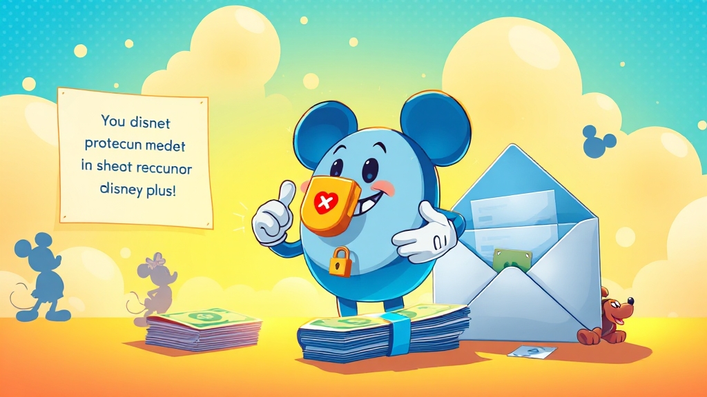 디즈니플러스 이용 시 유의사항 (illustration 스타일)