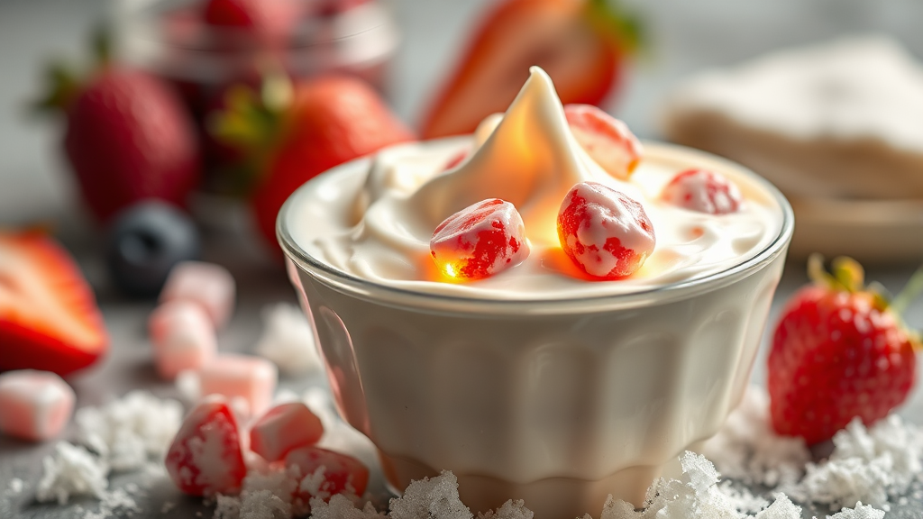 첨가당의 함정: 요거트 속 숨겨진 설탕 찾기 (realistic 스타일)