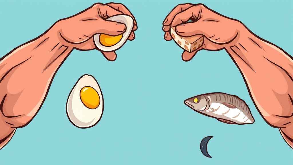 알부민 높이는 방법: 음식 & 영양제 (cartoon 스타일)