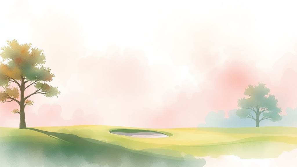 원하는 날짜와 시간, 나만의 파크골프 타임 확보하기 (watercolor 스타일)