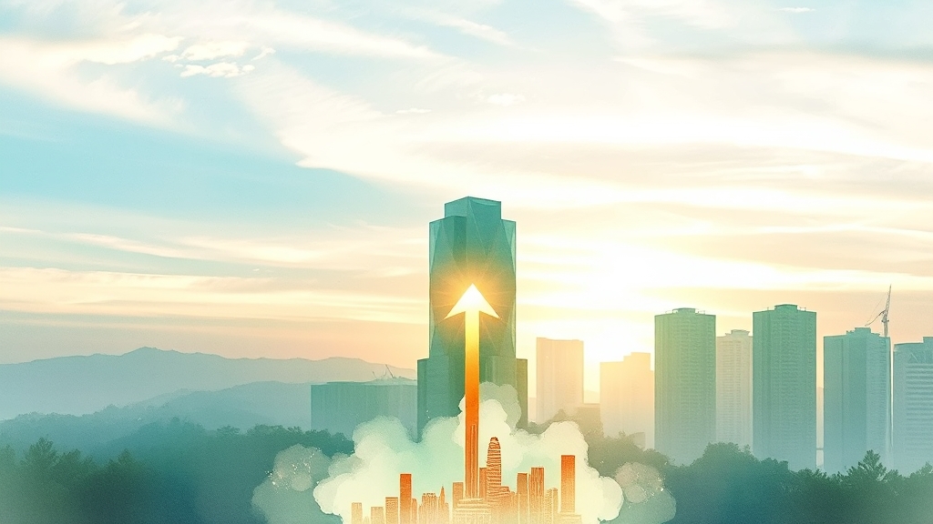 부동산 투자, 성공으로 이끄는 핵심 전략 (watercolor 스타일)