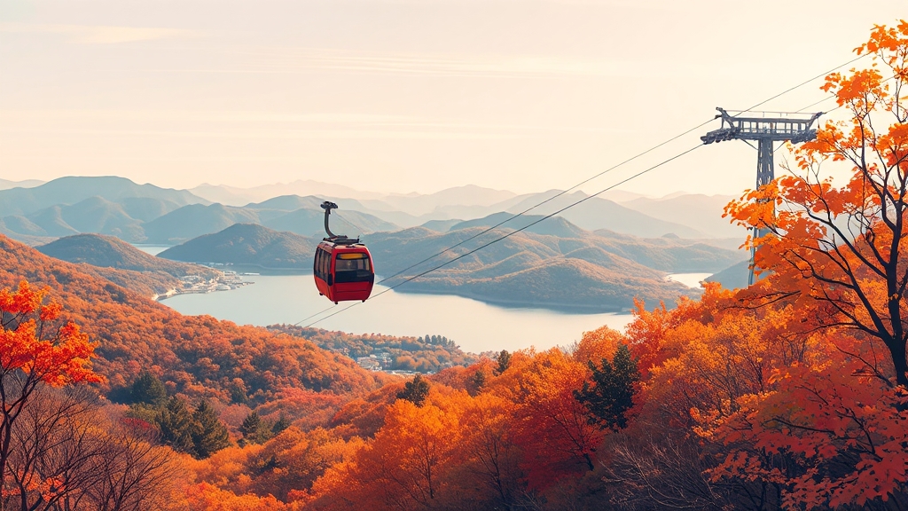 케이블카 기본 정보 (illustration 스타일)