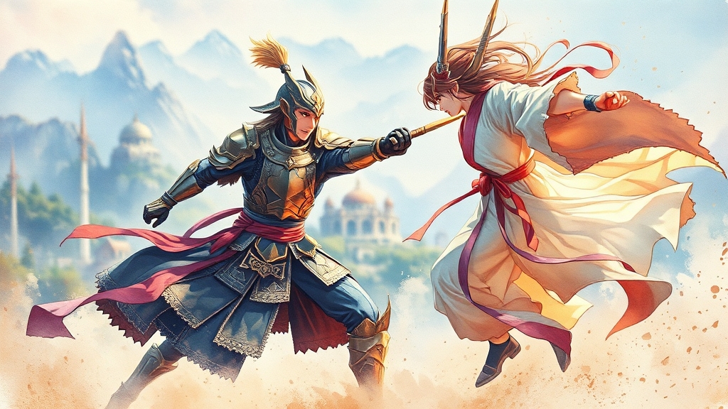 모바일 게임 추천 (watercolor 스타일)