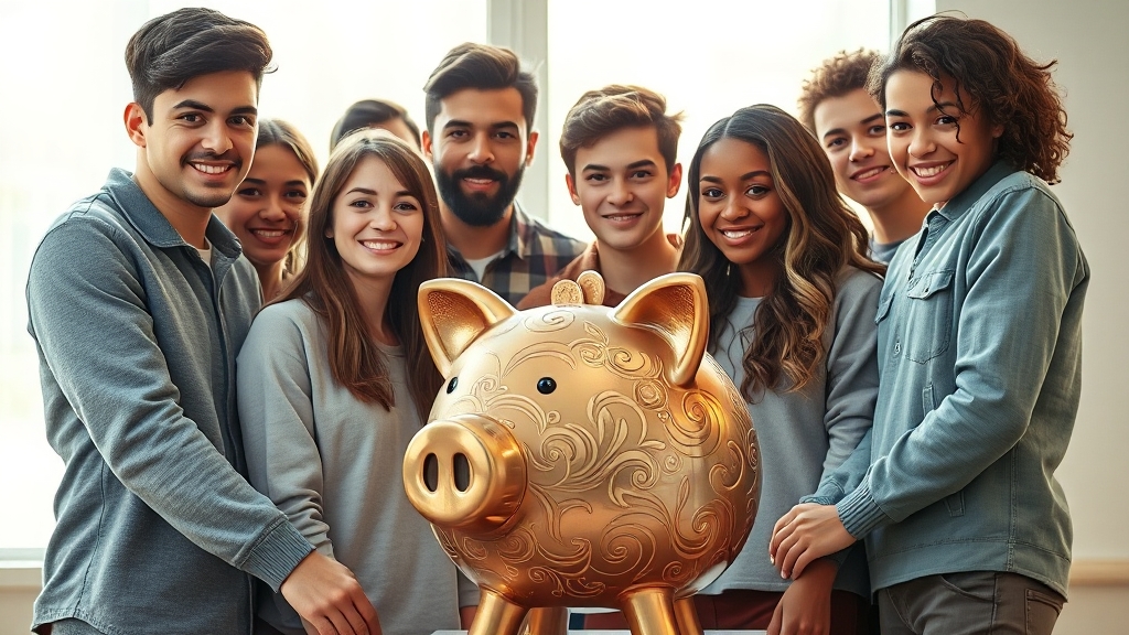 청년 자산 형성에 미치는 영향 (realistic 스타일)