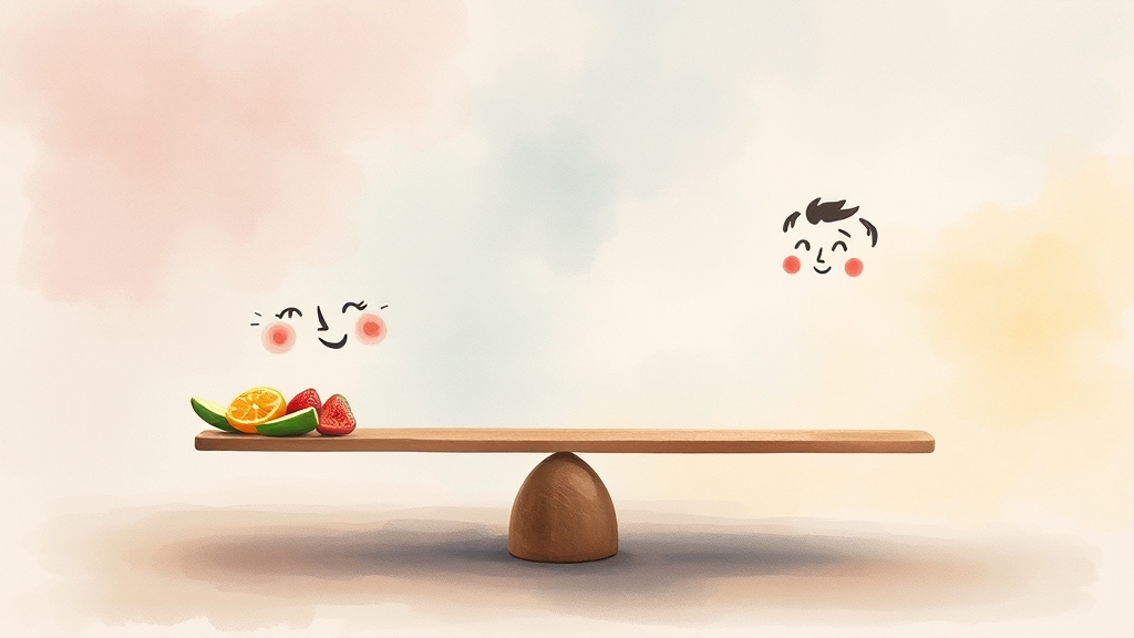 식욕 조절 호르몬, 렙틴과 그렐린 (watercolor 스타일)