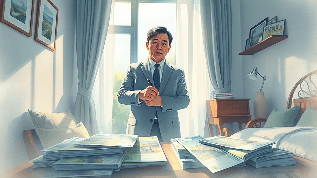 숙박업계, 왜 올릴까? (watercolor 스타일)