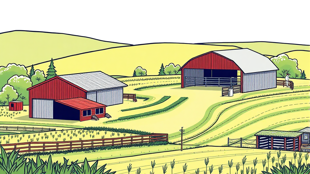 2026년 농지법 개정, 농막 설치 규제 완화 (illustration 스타일)