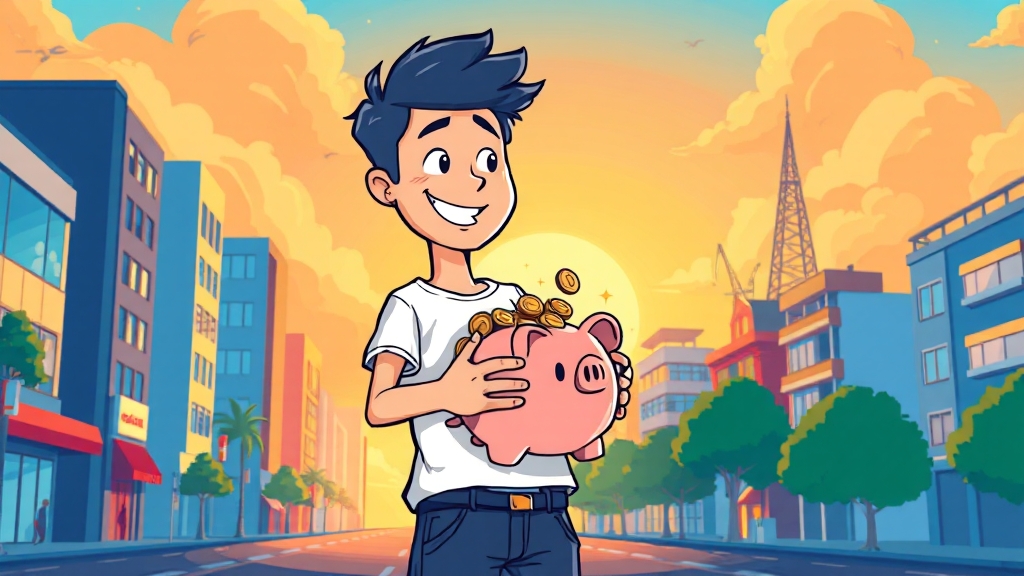 청년내일저축계좌란? (cartoon 스타일)