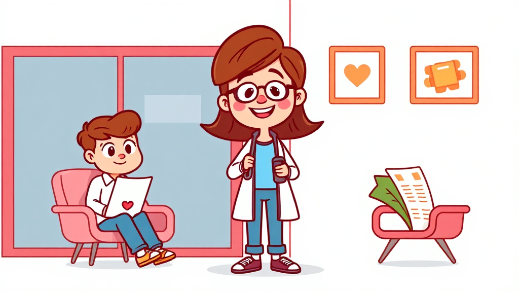 실손보험 청구, 어렵지 않아요! (cartoon 스타일)