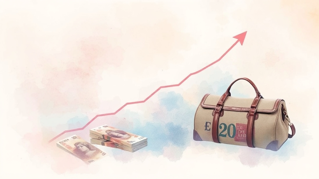 현재 파운드 환율은? (watercolor 스타일)