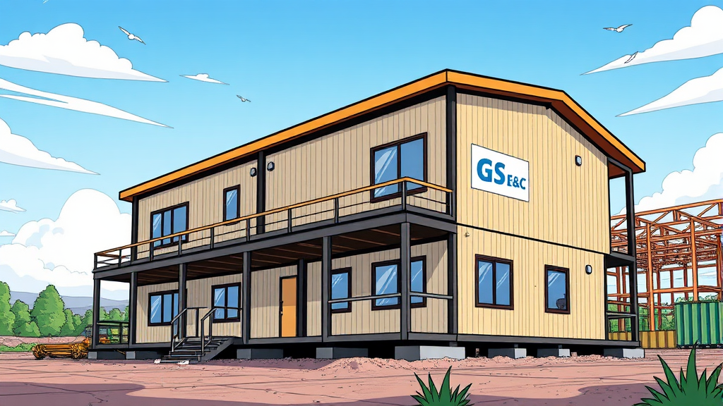 GS건설 주가, 현재 상황은? (cartoon 스타일)