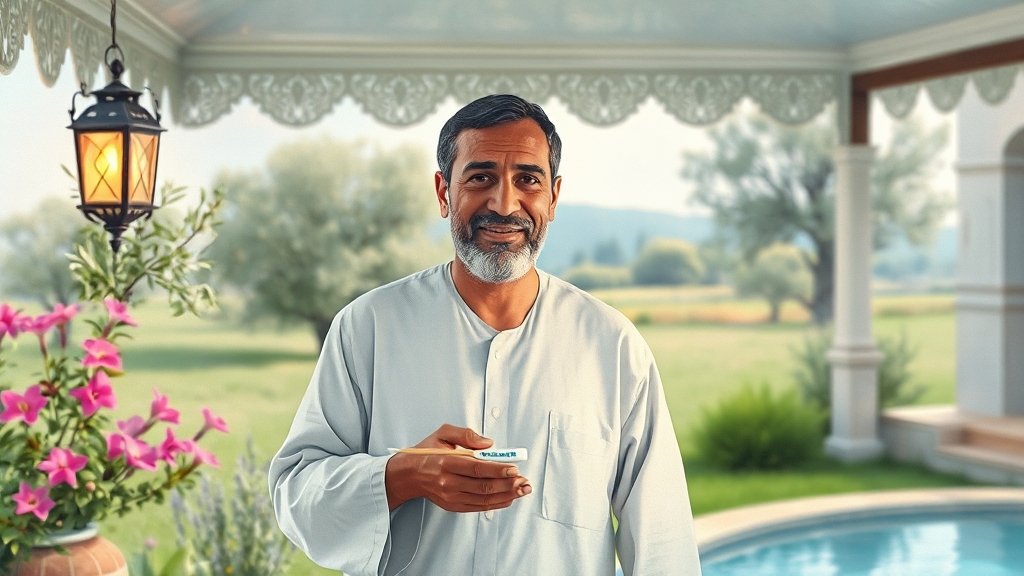 편도결석, 꼼꼼한 구강 위생으로 예방! (watercolor 스타일)